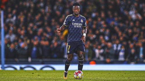 CHAMPIONS LEAGUE Trending Image: Real Madrid star Vinícius Junior exits Manchester City clash with groin injury